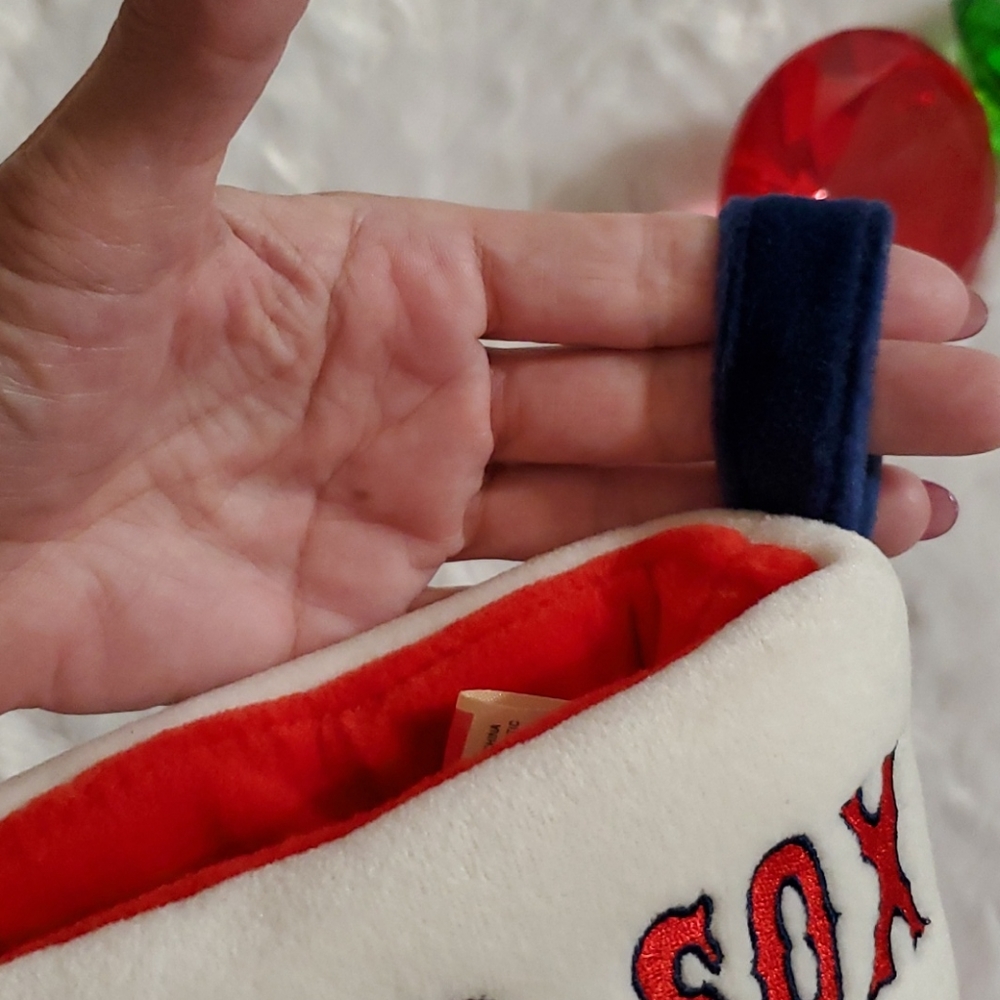 Boston Red Sox MLB TEAM Holiday Christmas Hang Stocking weighted Authentic NWOT - Picture 8 of 8